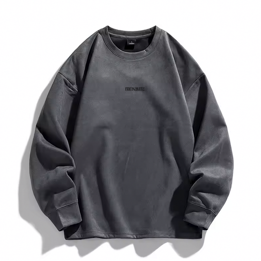 Henrik Suede Sweatshirt